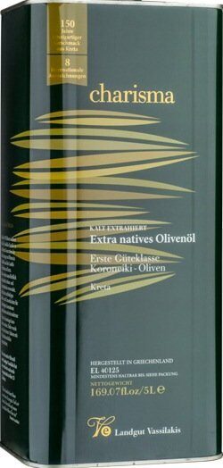 Оливковое  масло   Extra   Virgin    Charisma    ж/б ,  5 л